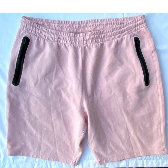 Old‎ Navy Active Shorts Elastic Waist Athleisure XL light pink zipper pockets - Picture 1 of 4